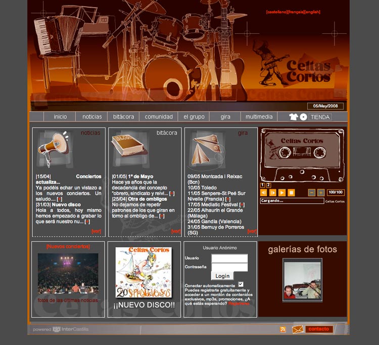 Diseño web en Valladolid - Celtas Cortos