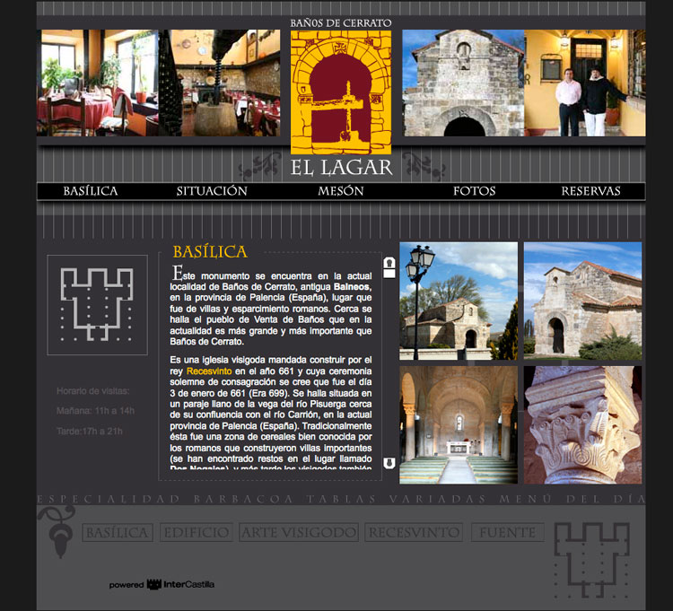 Diseño de paginas web en Palencia, Restaurante El Lagar