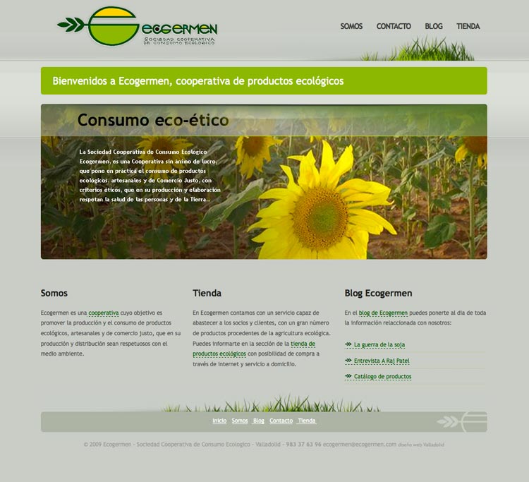 Diseño web Valladolid Ecogermen Diseño web Valladolid Ecogermen