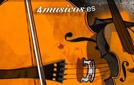 www.4musicos.es. Diseño web multimedia